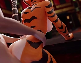 Master Tigress: Hard anal family
