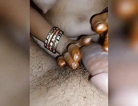 Playing hand dab with new married bhabhi in village