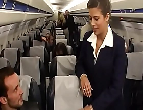 Charming brunette air-hostess alyson ray proposed passenger to poke her succulent ass after likely mizzle off