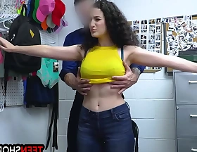 Busty teen thief lyra lockhart receives anal punishment wide of a mall cop