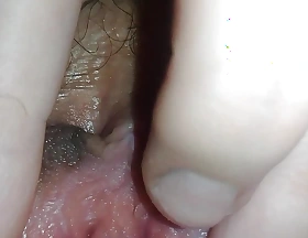 hot girl fingering sexy hairy cunt