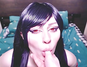 Tifa Lockhart's big oiled loot rides fat cock, likes verge on anal and gets ejaculation on feet