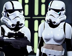 Vivid parody - 2 storm troopers enjoy some wookie dick