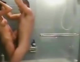 banging hot girl under the shower