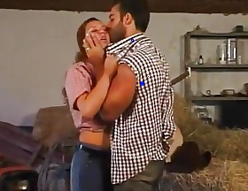 Horny Latina sucks bushwa exceeding her knees then gets pounded in a barn