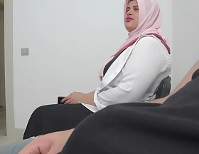 SHE IS SHOCKED! I take hammer away punt of getting my cock out with regard to feigning of Hijab woman.