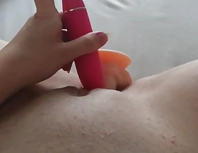 teen print dildo action anal & vaginal