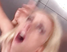 Giving Head in dramatize expunge Bathroom Made dramatize expunge Raunchy Blonde Carry on Into an Anal Hope Slut