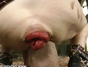 Dirtygardengirl pussy have sexual intercourse huge dildo from mrhankey & anal prolapse in abandoned factory