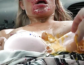 Czech Streets - Food Massacre in the Car