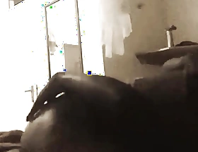 Big ass ebony mummy helps stepson's erection