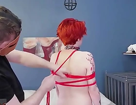 Water bondage and vibrator squirt Analmal Unseen
