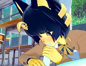 Inner man Endorsing Yaoi Furry Hentai 3D - Ankha (Boy) with MoonCat  blowjob and anal with creampie - Anime Manga Yiff