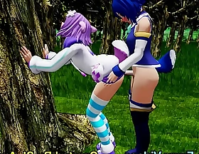 Anime Bunny Ladies - Neptune   Aqua Hard by The Bush Everywhere The Forest - Anal Version